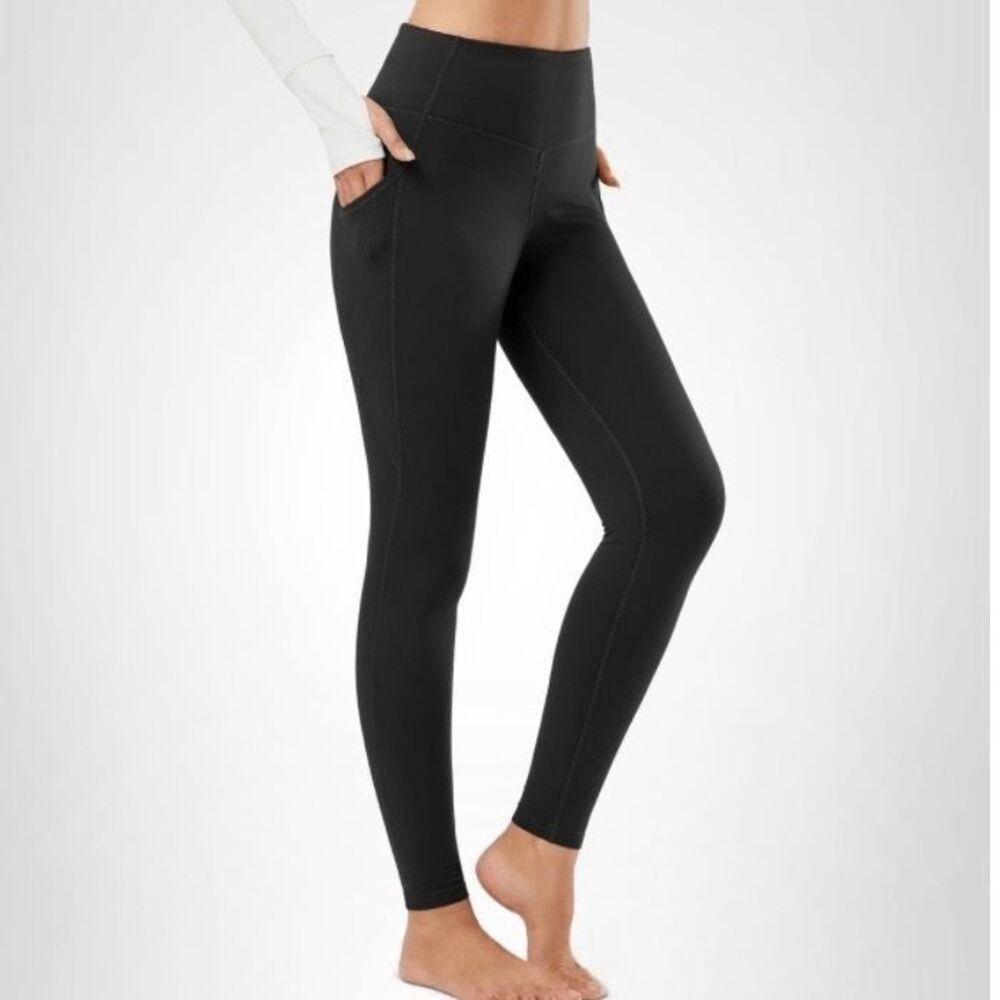 BALEAF Black Fleece Lined Leggings S